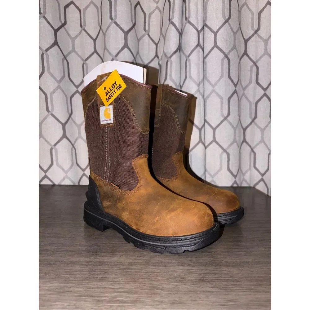 Carhartt Women's Ironwood Waterproof 11 Inch Alloy Toe Wellington Boot Size 7.5M